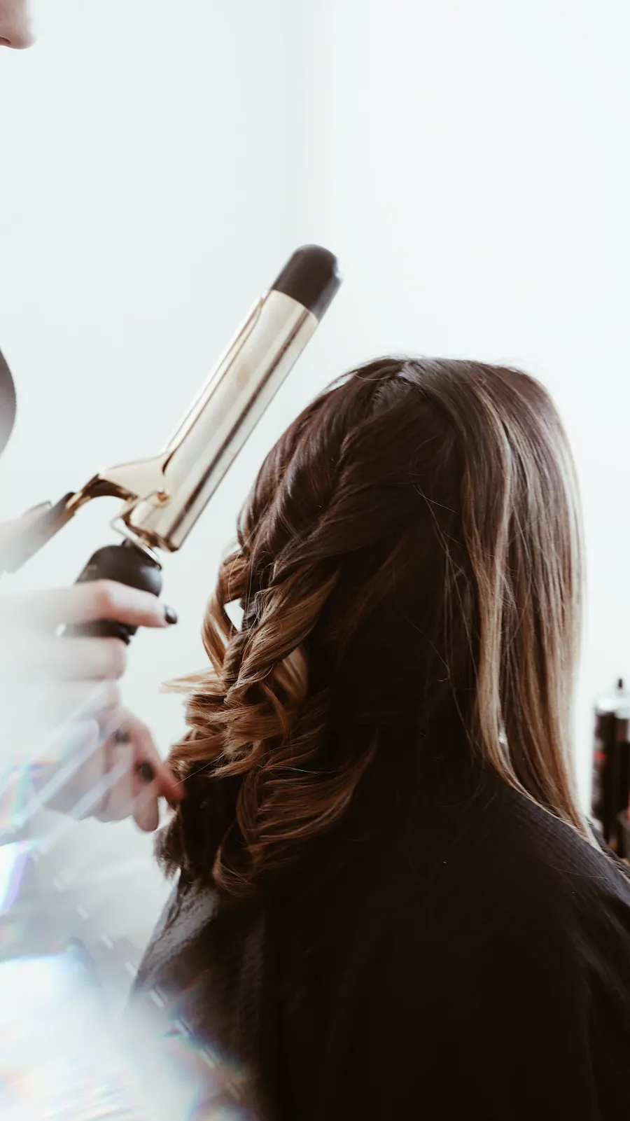 Curling-iron finish waves
